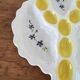 Vintage egg and raw vegetable platter