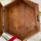 Old varnished wooden box