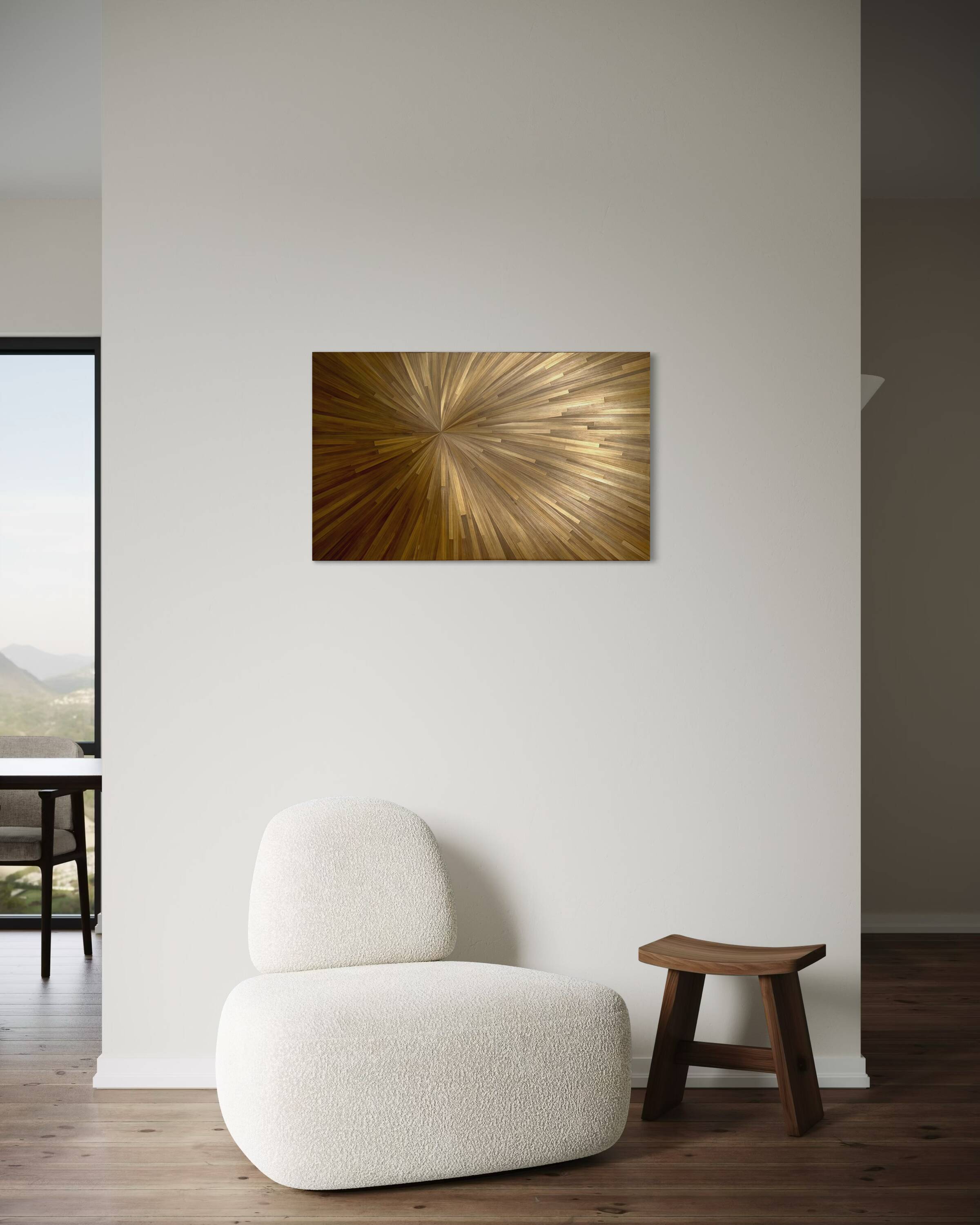 Bronze sun painting