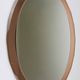 Cristal Arte Pink Oval Rosé Mid-Century Wall Mirror, Italy, 1960s