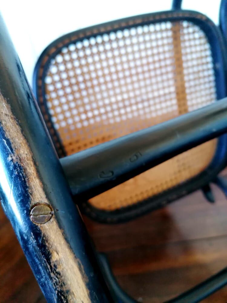 Rocking chair Thonet n°10 , 1908 original label