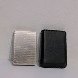 Old lighter new picoflam new condition in its small pocket leather case some stains on the et