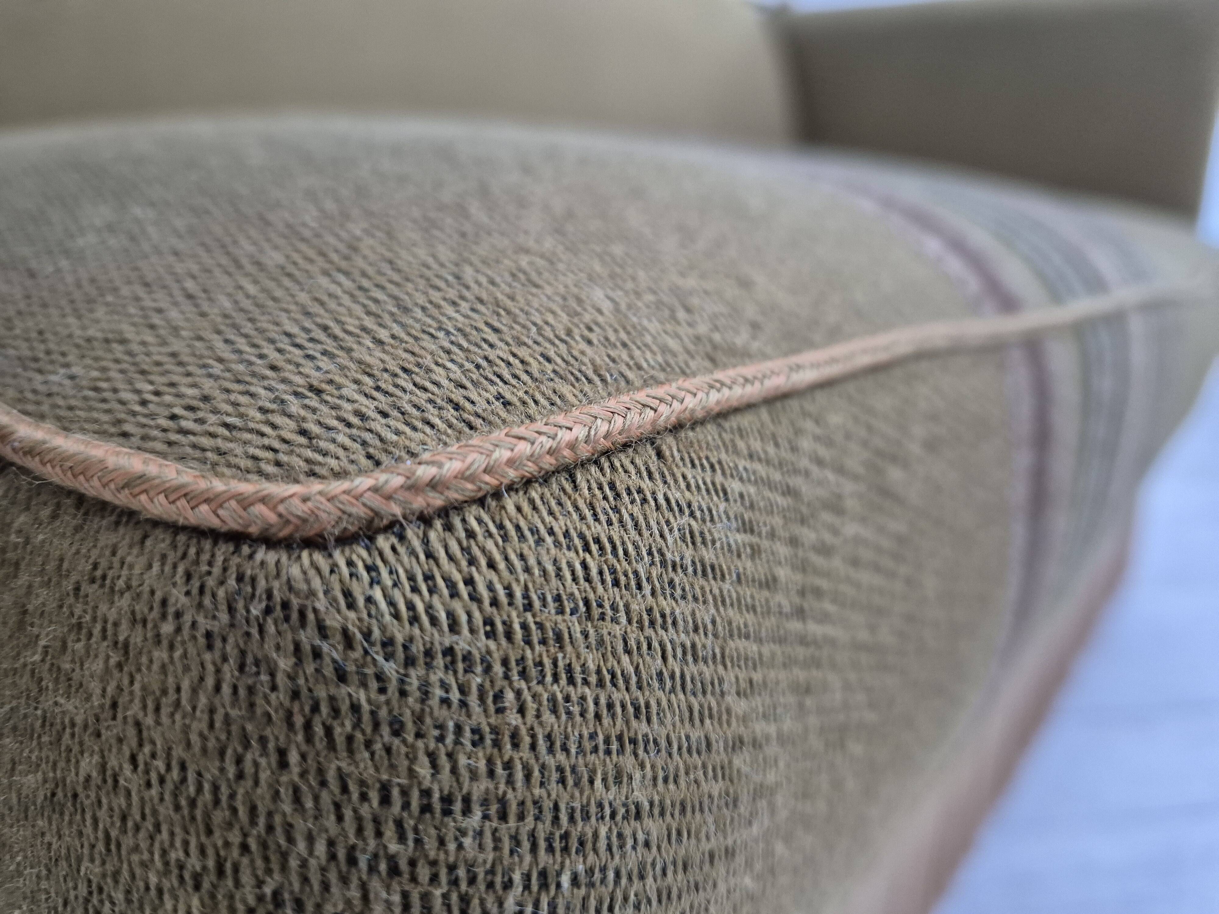 1960s, Danish velour 2 seater drop arm sofa, wool, original condition.