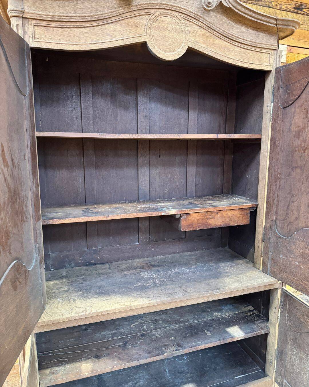 Antique sandblasted dresser