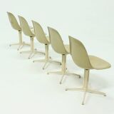 Set of 5 La Fonda Dining Chairs by Charles & Ray Eames for Vitra Herman Mil