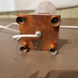 Art Deco lamp in copper and glass