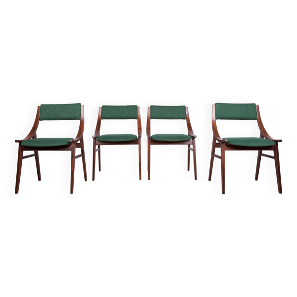 4 chaises de salle à manger Jumper par Zamojska, Pologne années 1970
