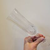 9 crystal champagne flutes from Arques model Longchamp