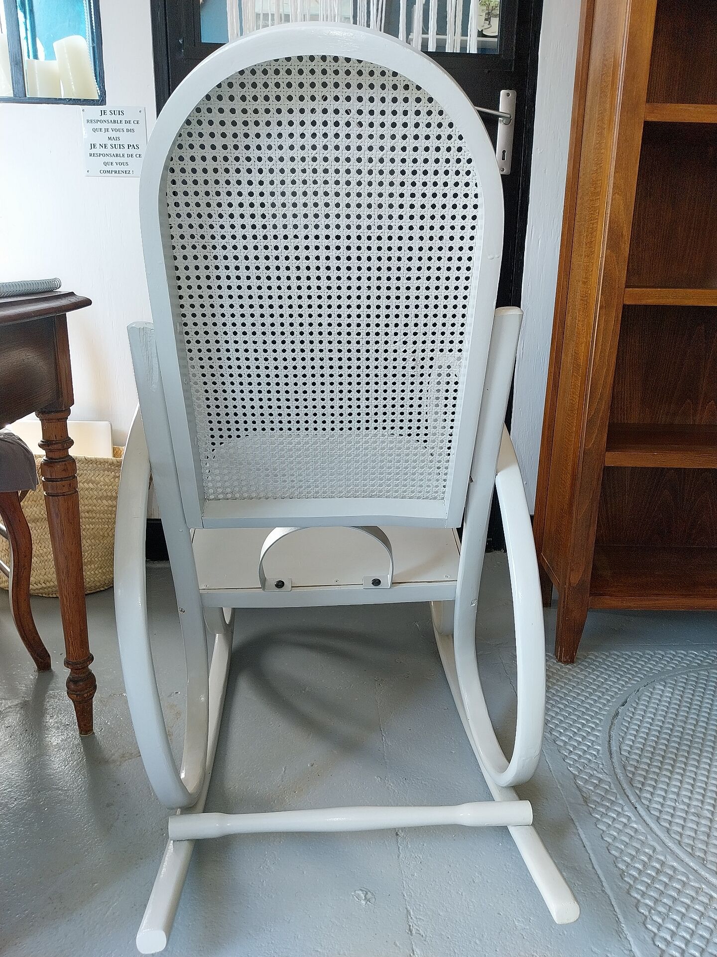 Wooden rocking chair