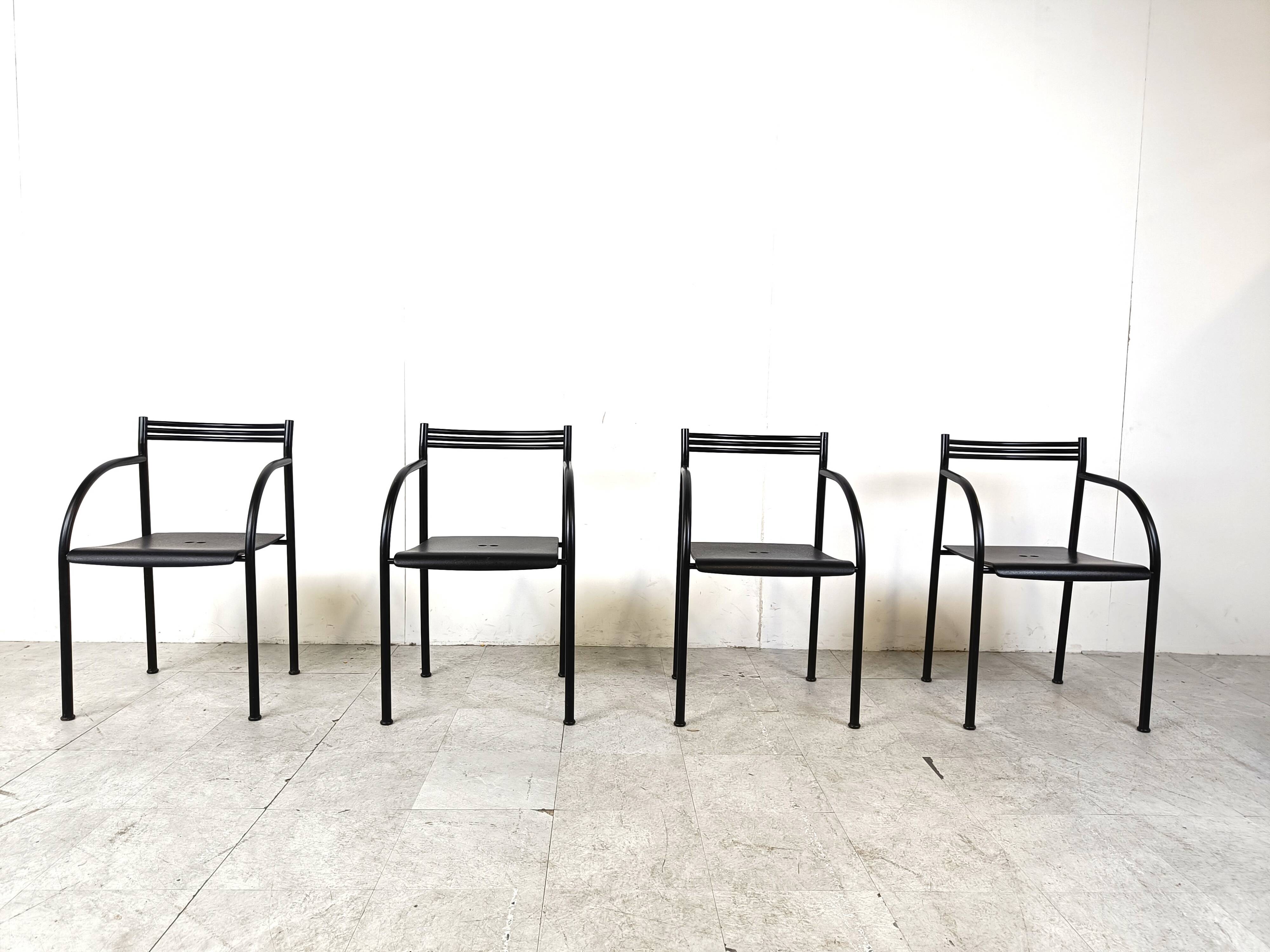 Spanish Francesca Armchairs by Philippe Starck for Baleri Italia, 1982, Set of 4