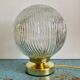 Vintage glass globe table lamp