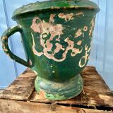 Varnished terracotta jar