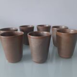 7 stoneware cups