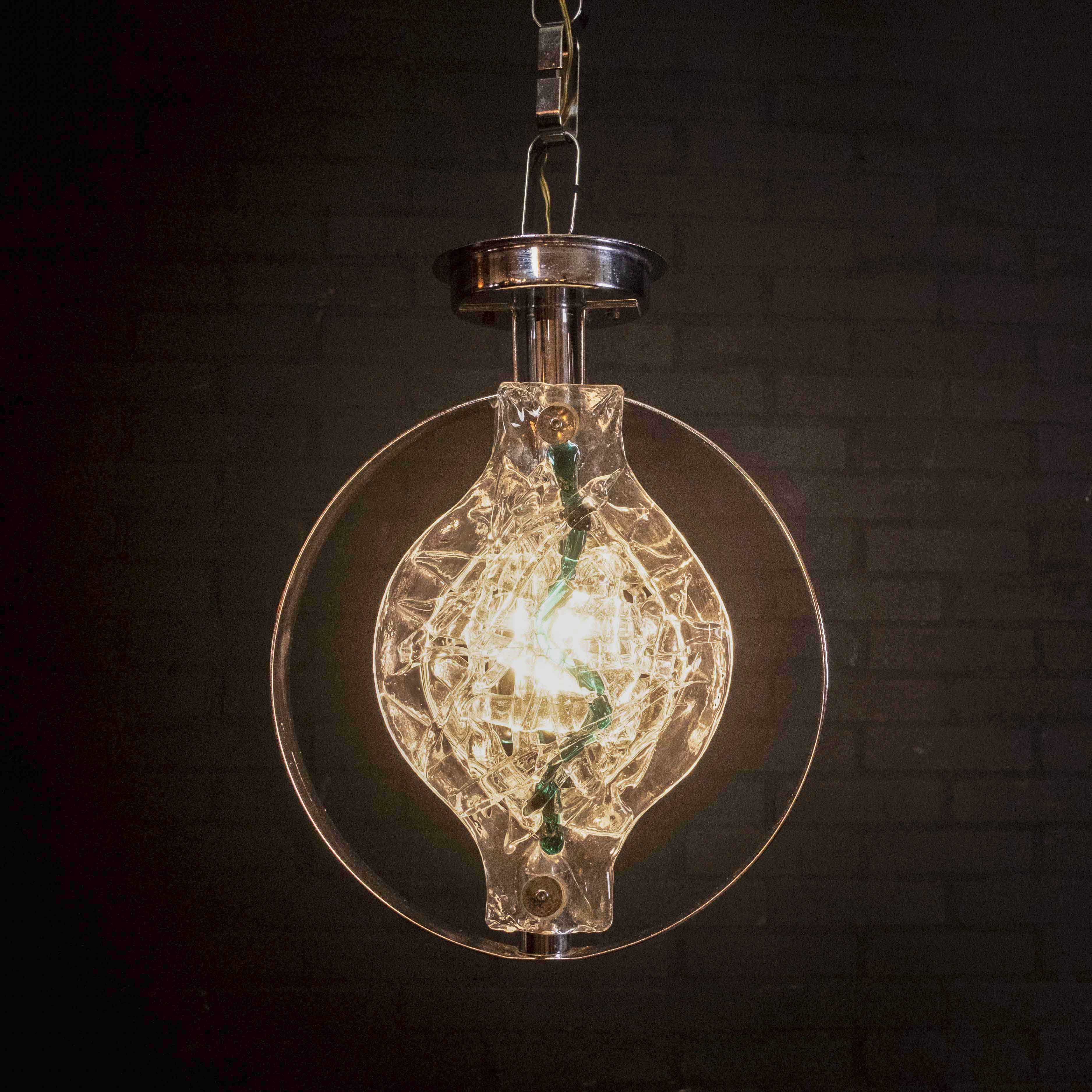 Ceiling Lamp in Murano Glass by Toni Zuccheri