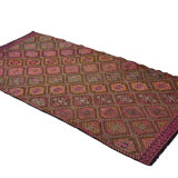 Anatolian handmade kilim rug 267 cm x 137 cm