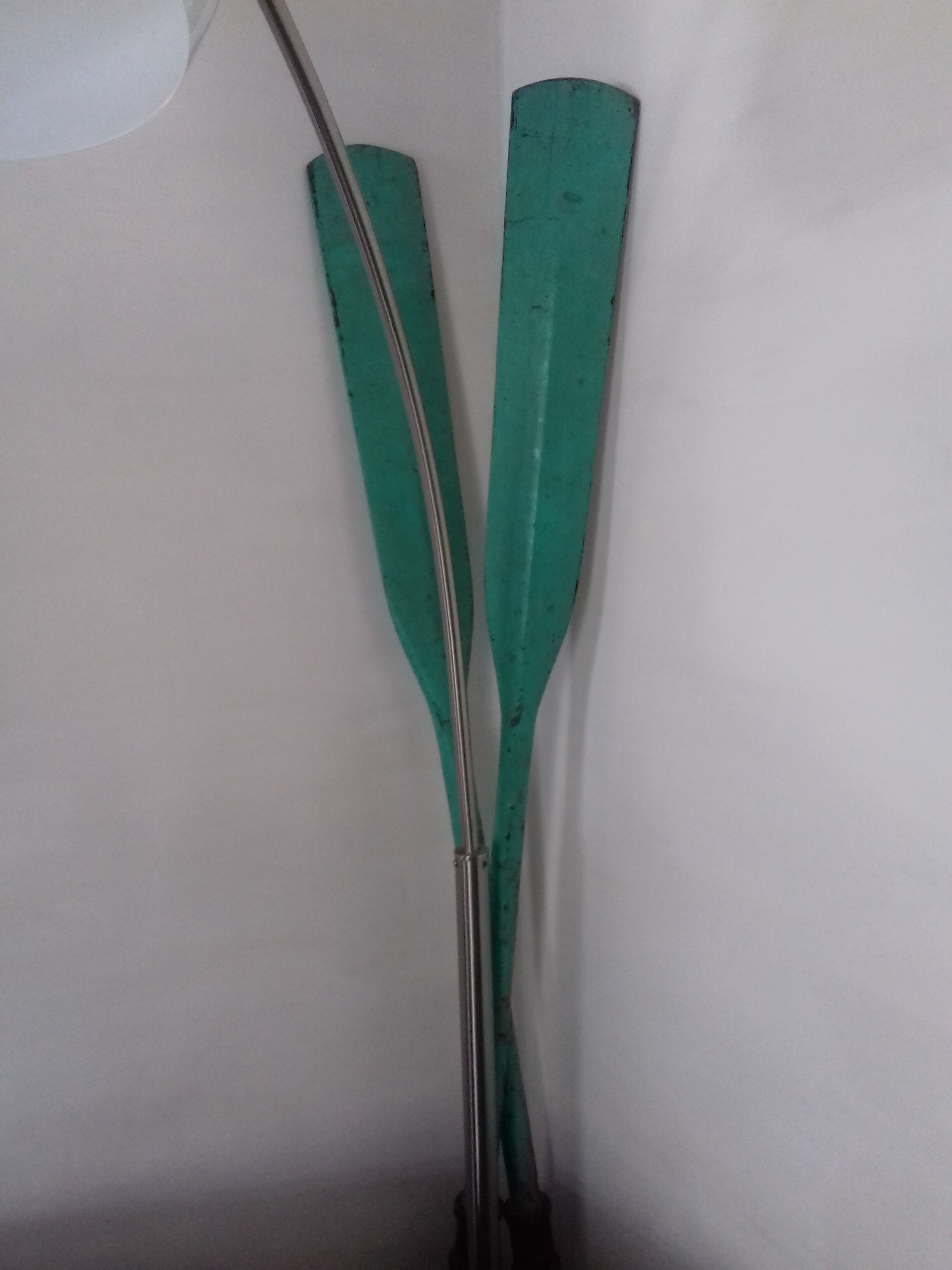 Pair of decorative color mint oar
