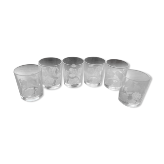 6 verres, gobelets collection Total