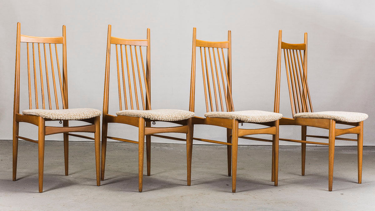 Chaises à manger vintage, années 1970, Ensemble de 4