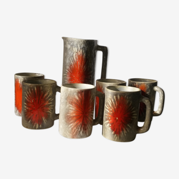 Set pitcher and mugs