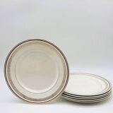 6 “Gien” Dinner Plates.