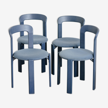 4 blue chairs Bruno Rey