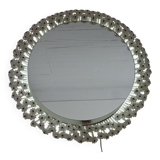 Austrian Illuminated Flower Mirror, 1960s