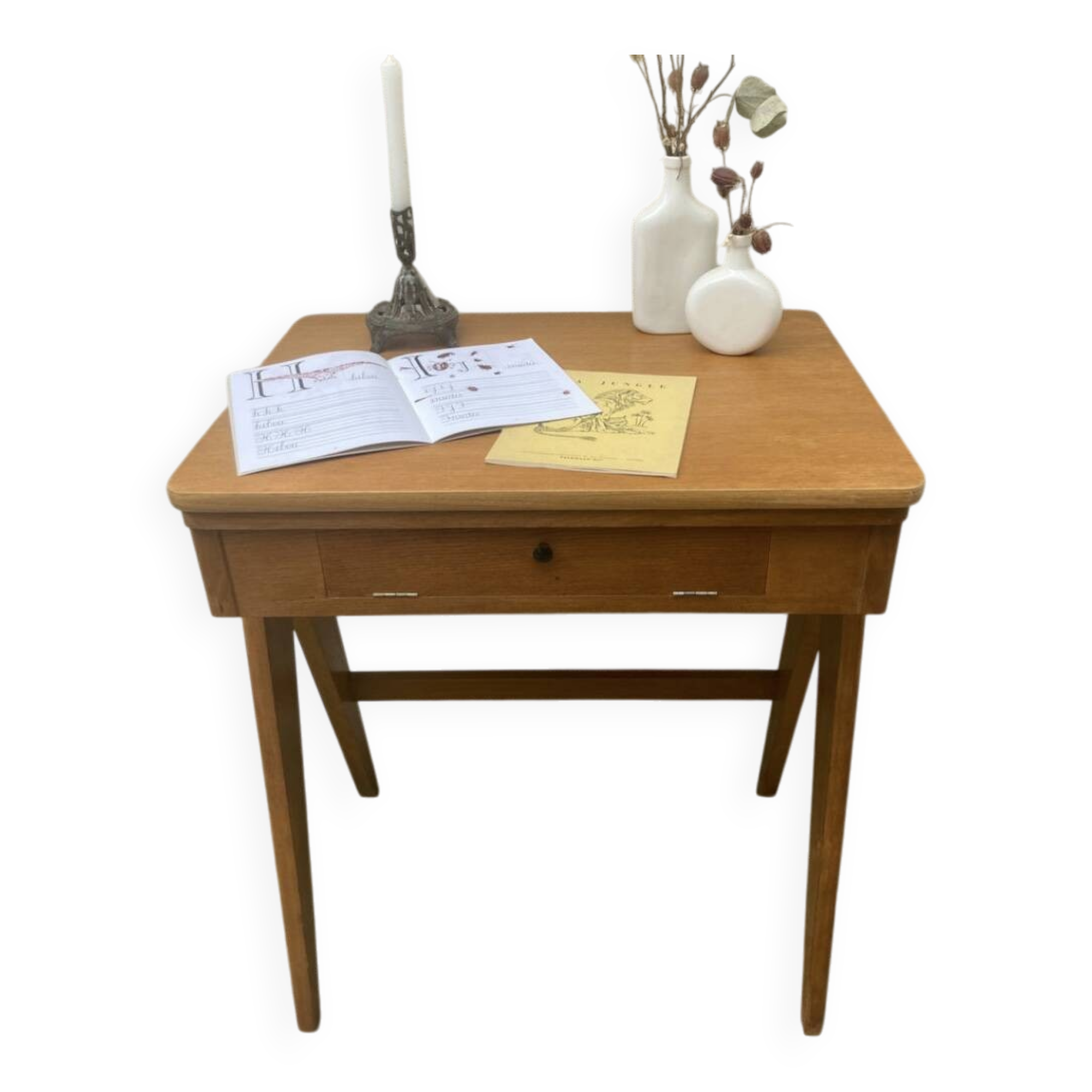 Desk - old sewing machine furniture