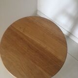 Wooden and metal tripod screw stool