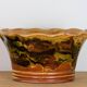 Glazed earthenware planter