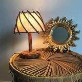 Vintage rattan lamp
