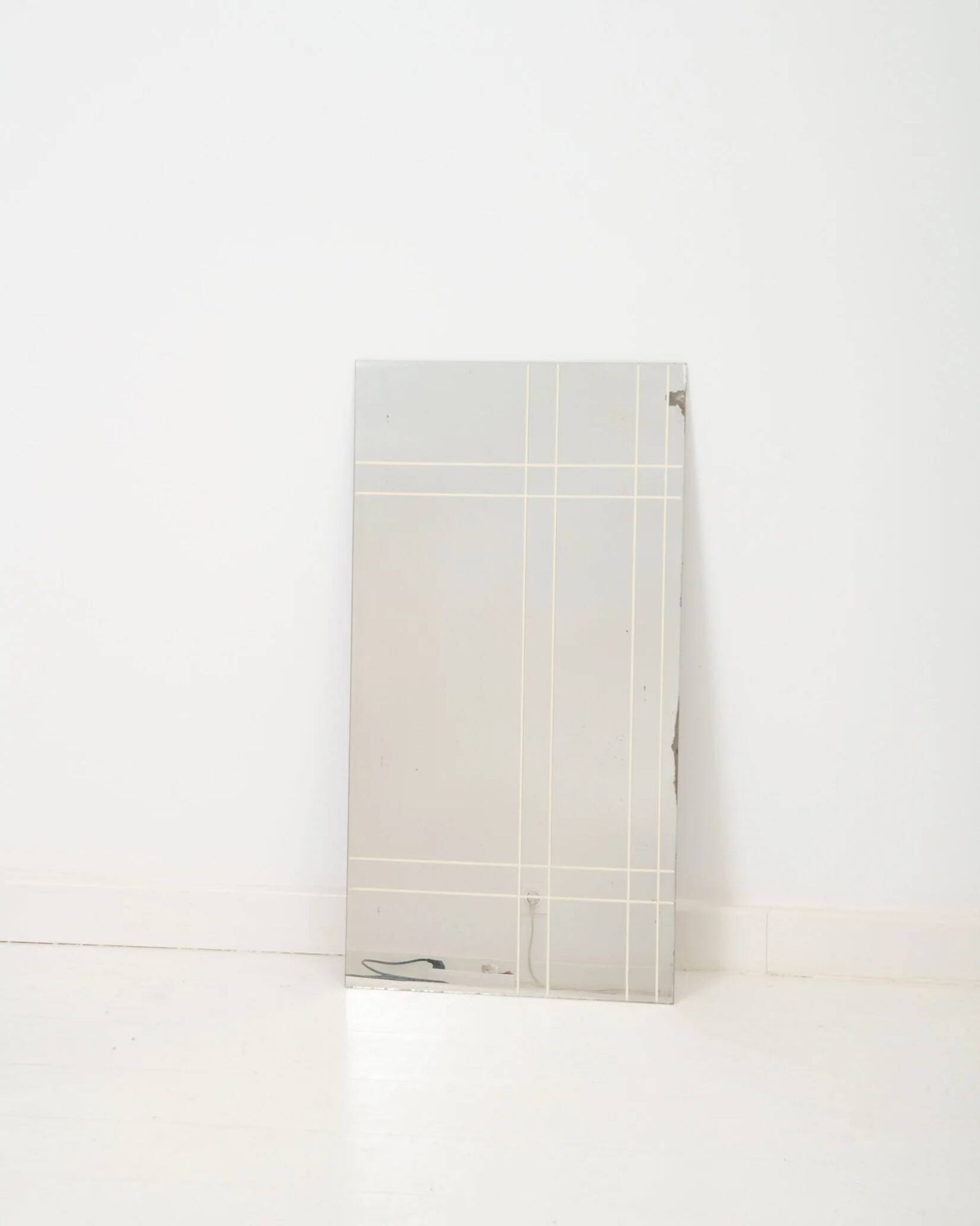 Miroir à motif quadrillé, 1970s
