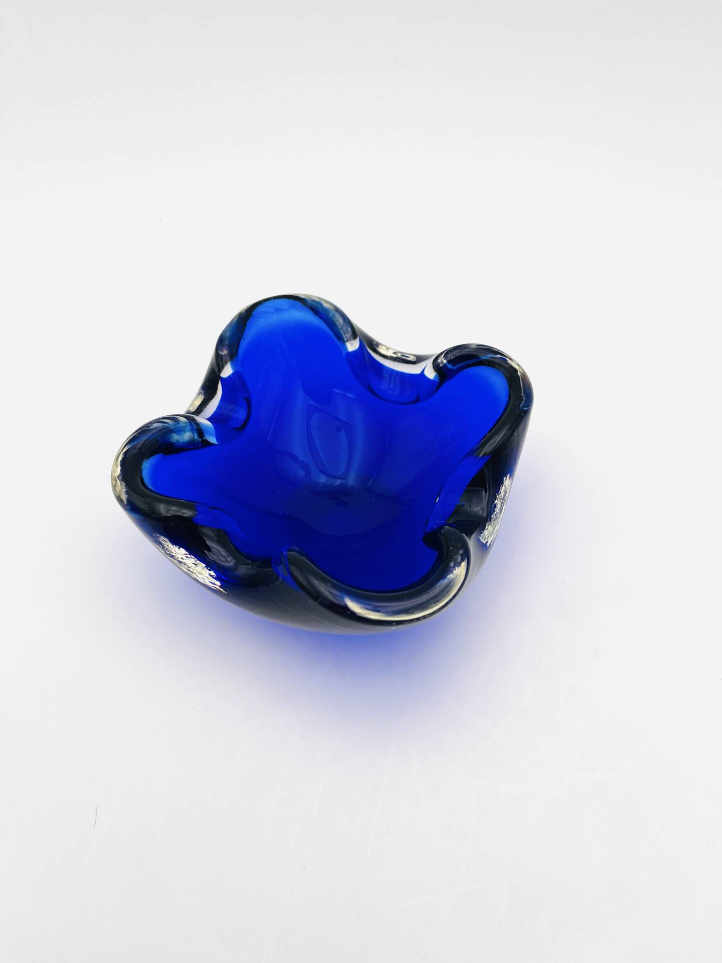 Murano Sommerso Cobalt Blue Dish - 1960