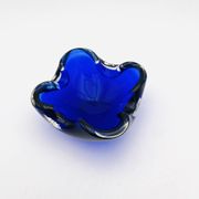 Murano Sommerso Cobalt Blue Dish - 1960