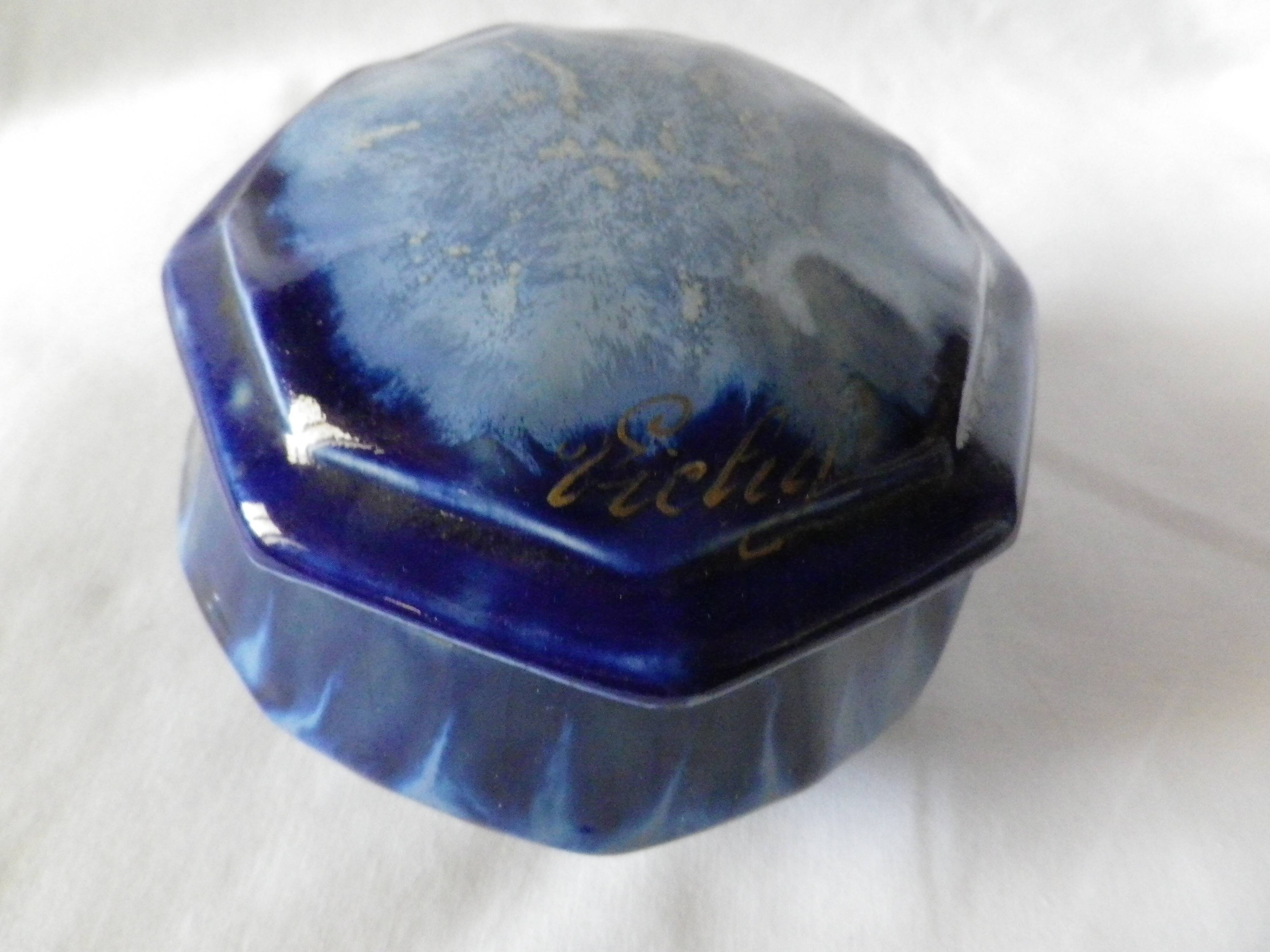 blue gingham candy box