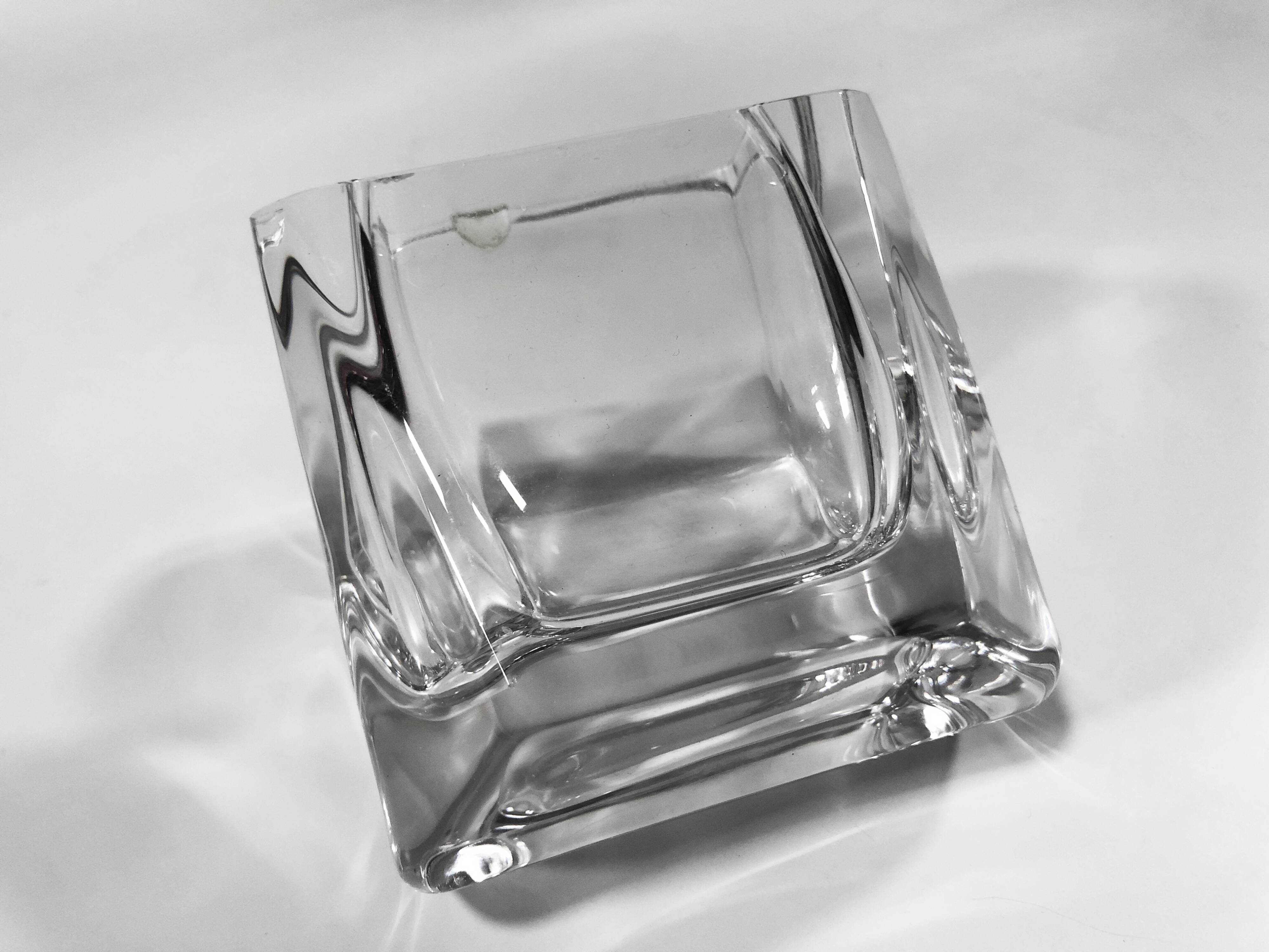 Vintage Ashtray • Pen Holder • Crystal • Daum France • 1970