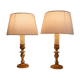 Paire de lampes bougeoir