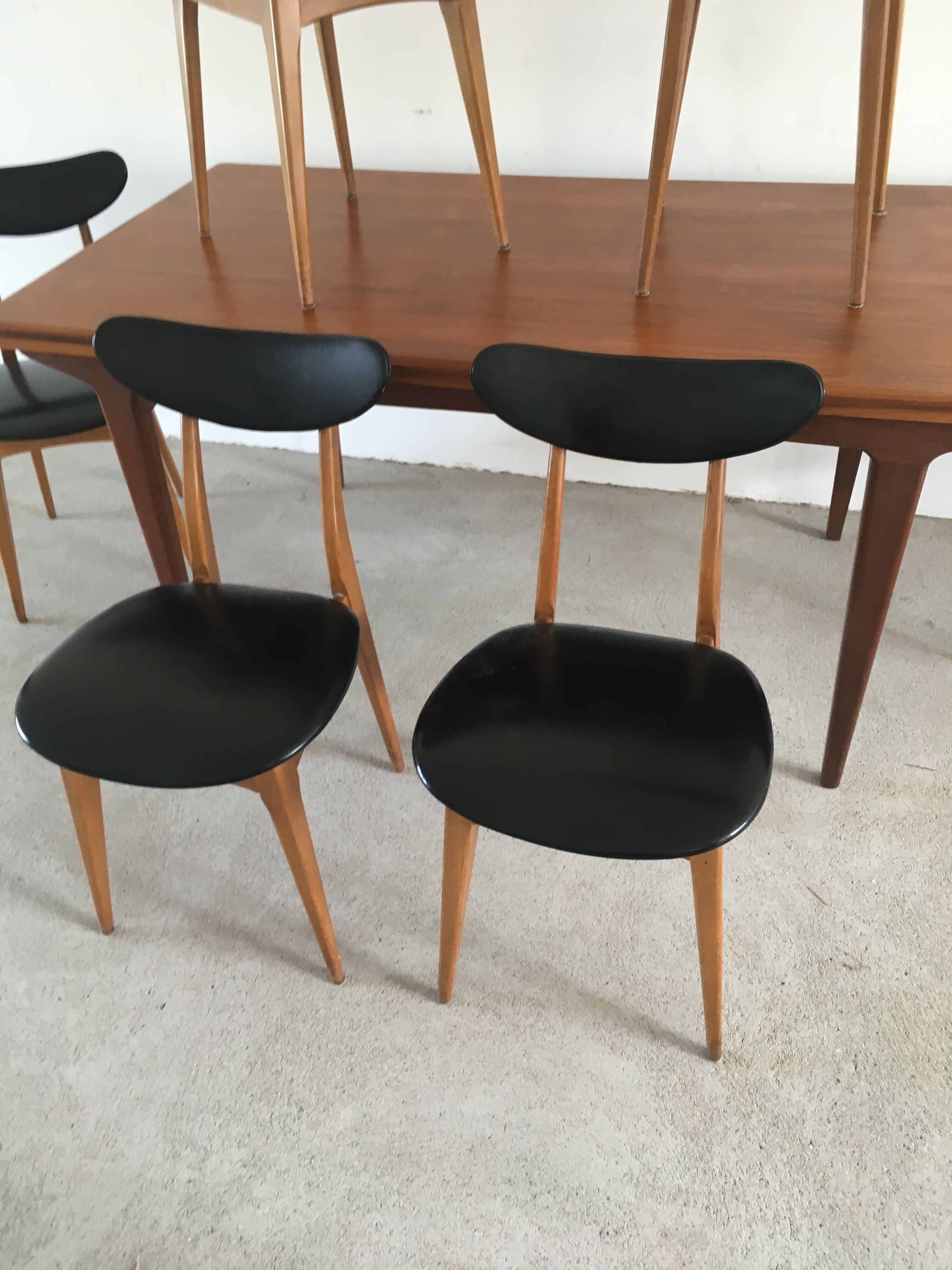 Scandinavian teak and imitation set