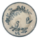 Assiette creuse longwy mesange terre de fer bleu - faïence ancienne fr