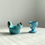 Vintage ceramic egg cup duo