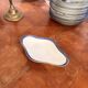 Plate, Ramekin, Salad Bowl 23cm, Limoges Porcelain, Blue and Gold, Betoule