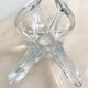 Adorable fruit bowl or centerpiece or flower bowl in translucent crystal - 1960