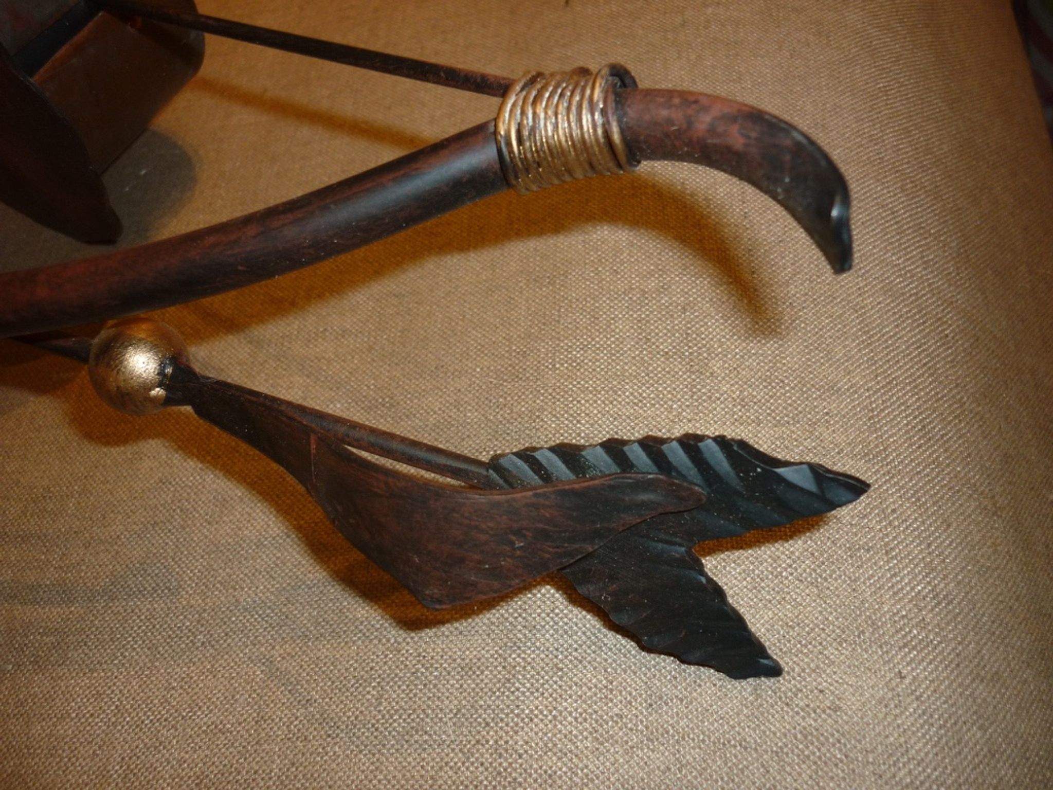 Wall lamp in iron