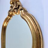 Mirror rocked carved and gilded wood 30x45cm