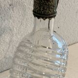 Carafe in cut glass or crystal and silver-plated metal, 20th century