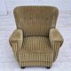 1960s, Danish relax armchair, furniture velour, oak wood.