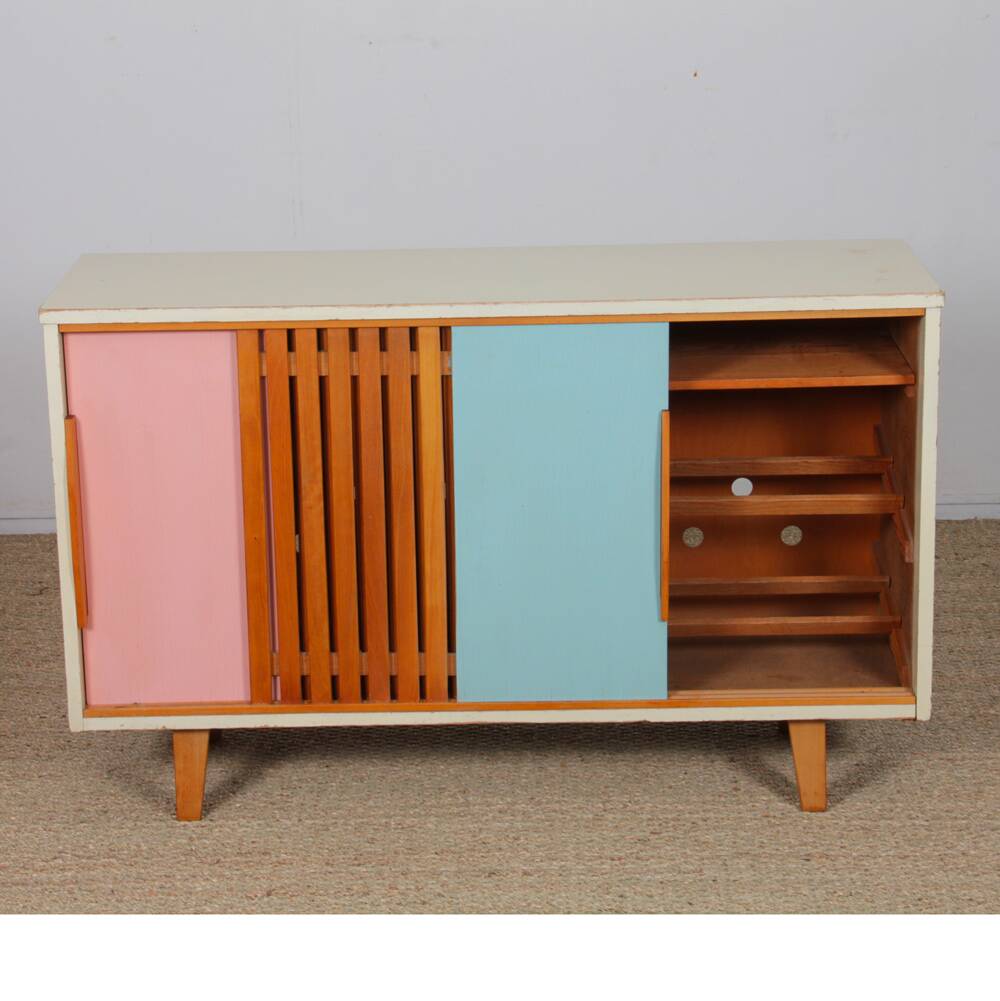 Vintage shoe cabinet for Drevopodnik Brno, 1960