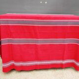 Vintage vermilion Basque tablecloth 180X130