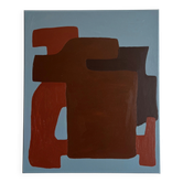 Abstract painting "quiet structure" 55x45cm by Bodasca