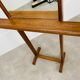 Beveled mirror on oak stand 40s