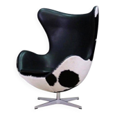 Egg chair de Arne Jacobsen en cuir de vache